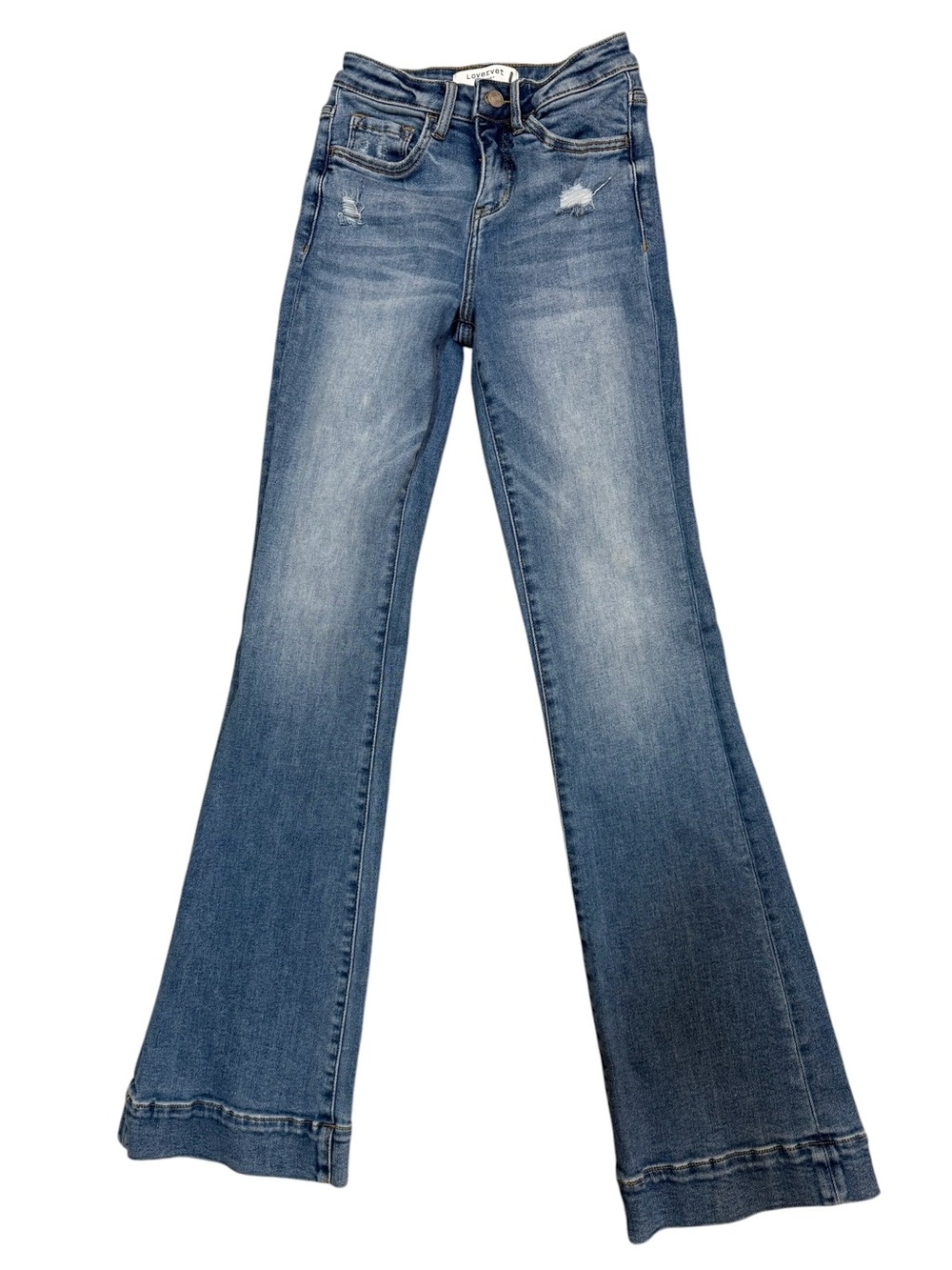 Lovervet by Vervet High Rise Flare Jeans Women’s Size 25 Medium Wash Stretch